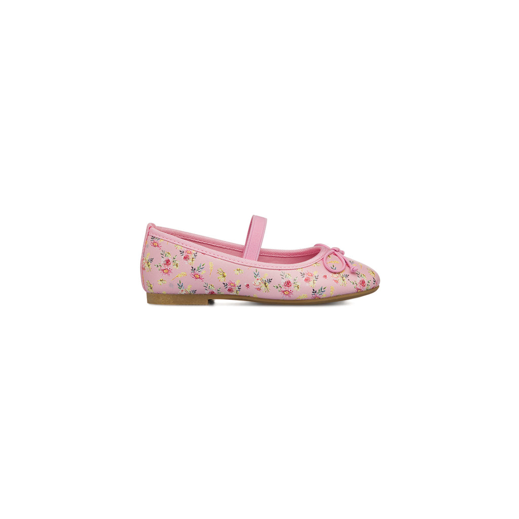 Ballerine rosa da Bambina con fiocco e cinturino Le scarpe di Alice