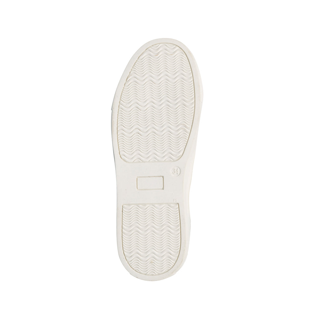 Sneakers alte bianche da bambina con zip 10 Baci