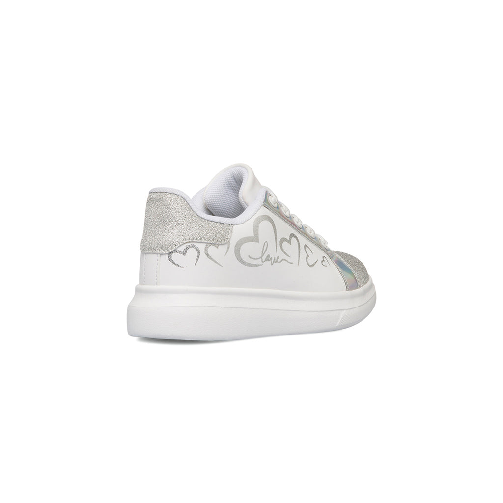Sneakers bianche da ragazza con dettagli glitter Dieci Baci