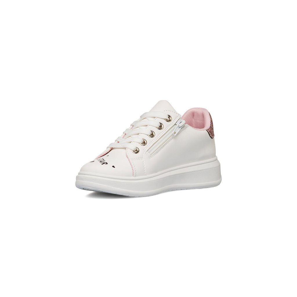 Sneakers da ragazza bianche con dettaglio glitter Dieci Baci