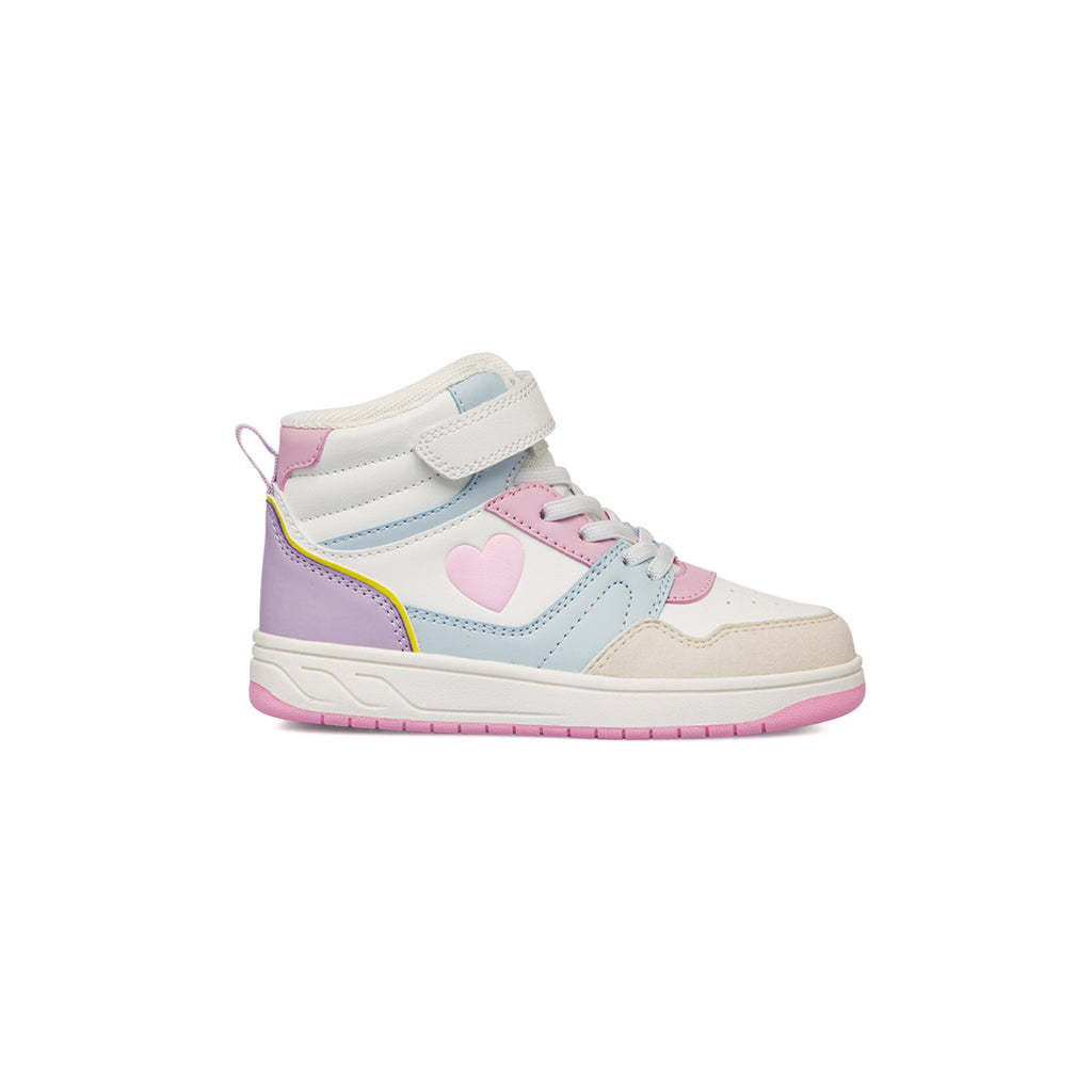 Sneakers alte da ragazza multicolore Dieci Baci