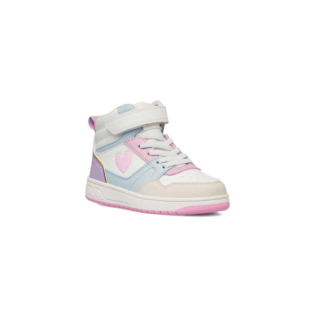 Sneakers alte da ragazza multicolore Dieci Baci