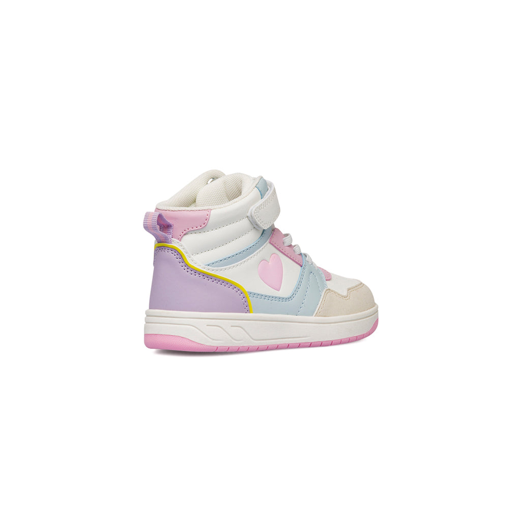 Sneakers alte da ragazza multicolore Dieci Baci