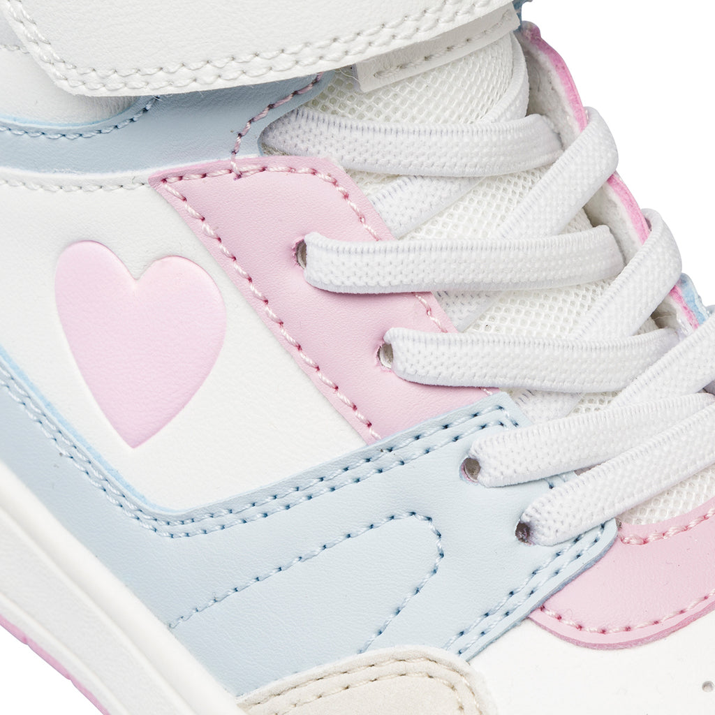 Sneakers alte da ragazza multicolore Dieci Baci