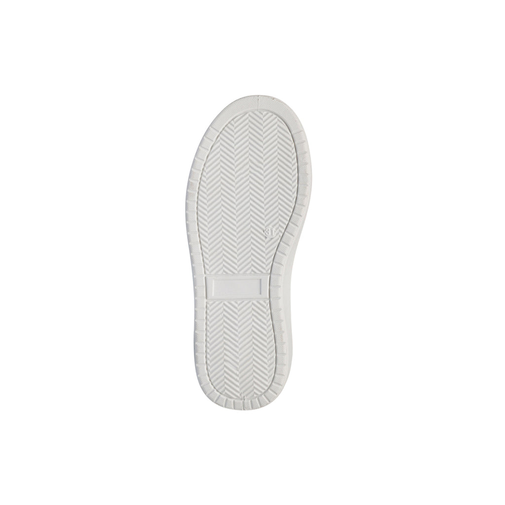 Sneakers bianche da ragazza con fiori in metallo Dieci Baci