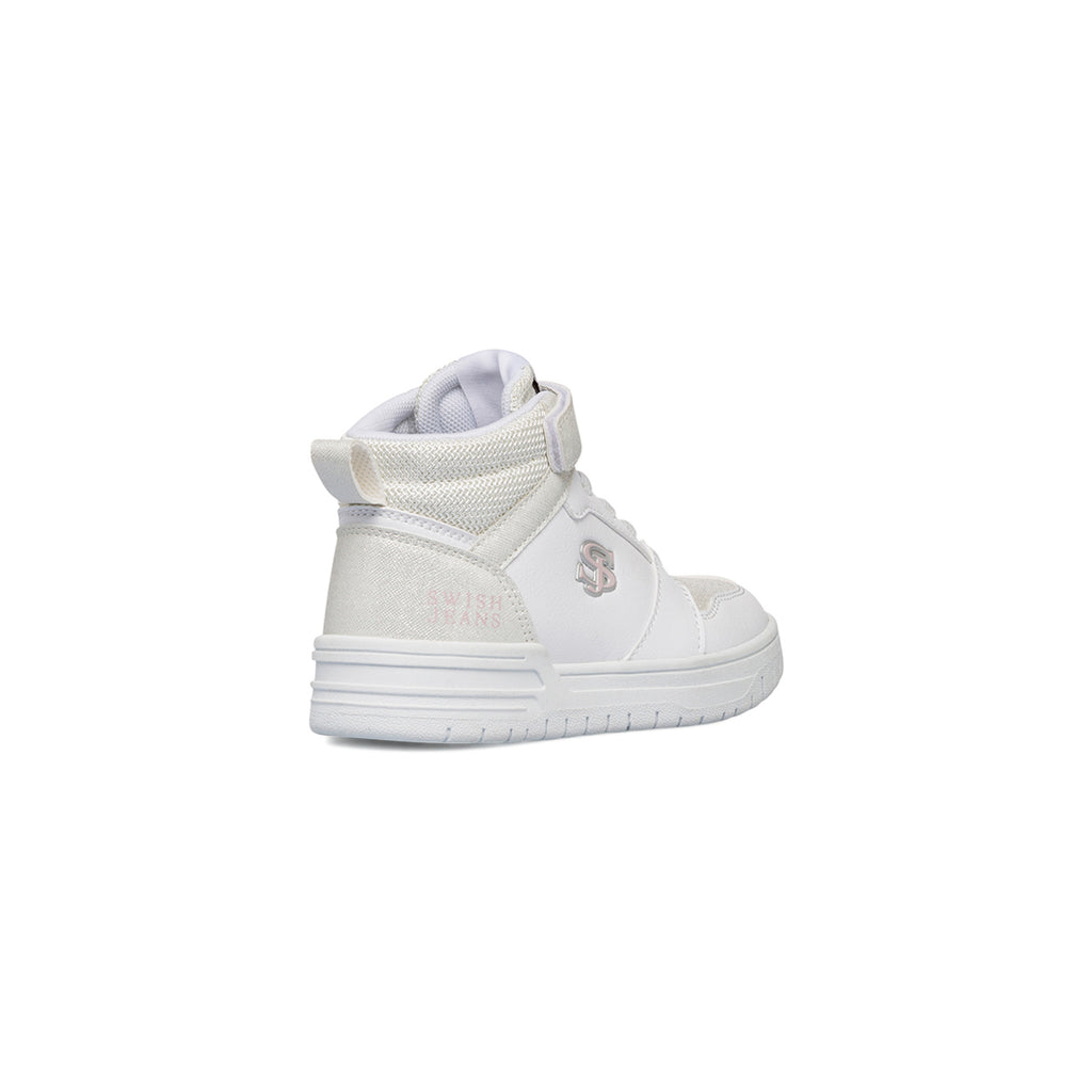 Sneakers alte da ragazza bianche Swish Jeans