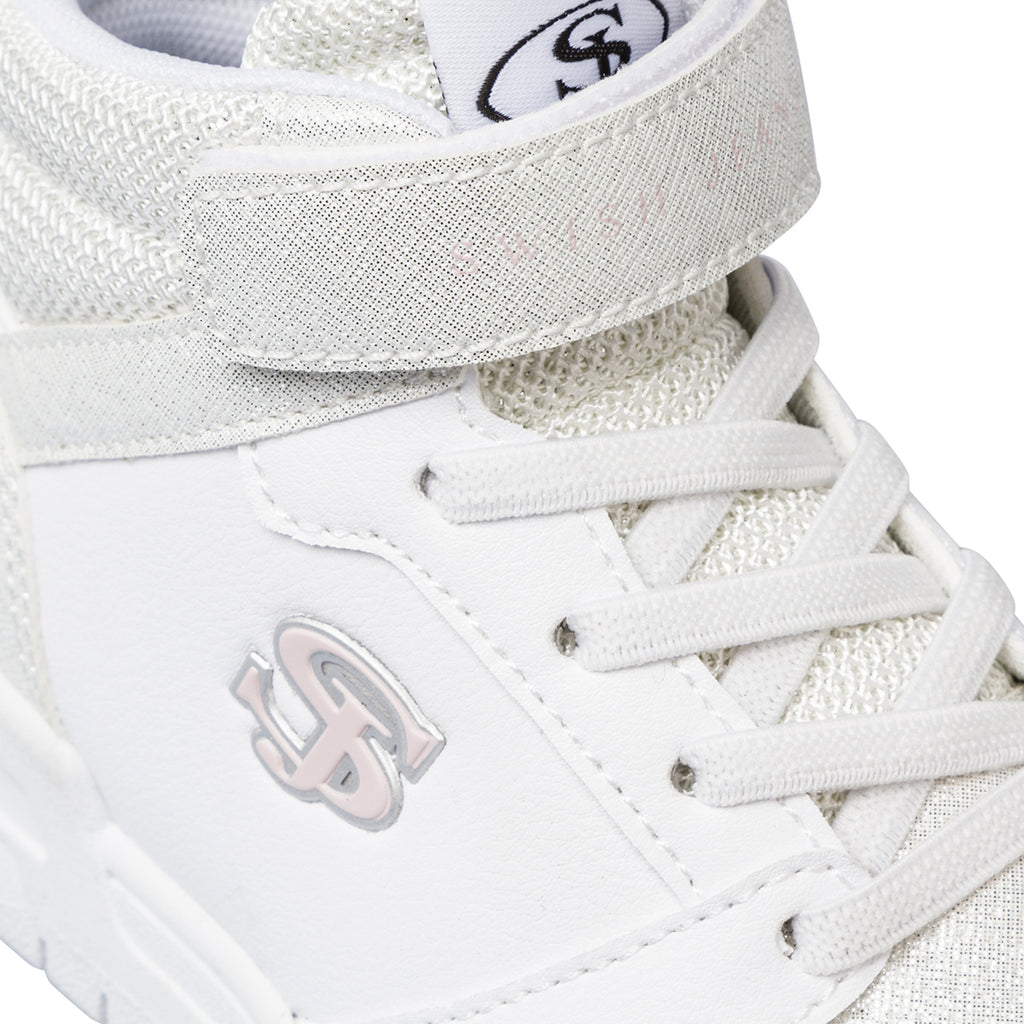 Sneakers alte da ragazza bianche Swish Jeans