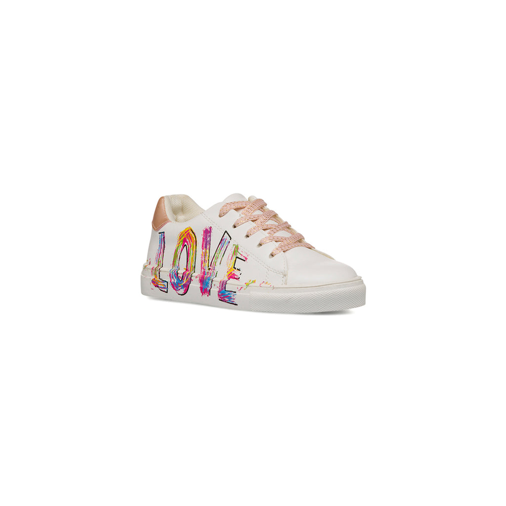 Sneakers Ragazza bianche con scritta LOVE Dieci Baci