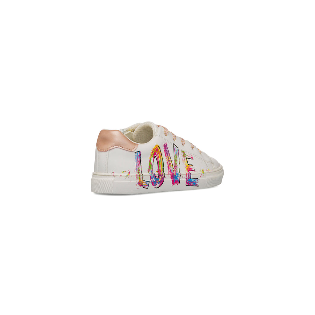 Sneakers Ragazza bianche con scritta LOVE Dieci Baci