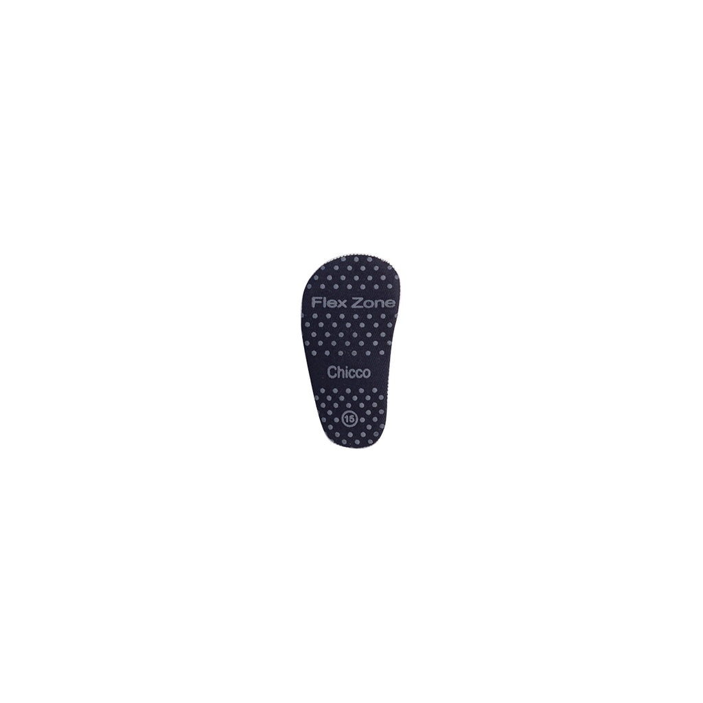 Sneakers alte marroni primi passi con dettagli blu Chicco