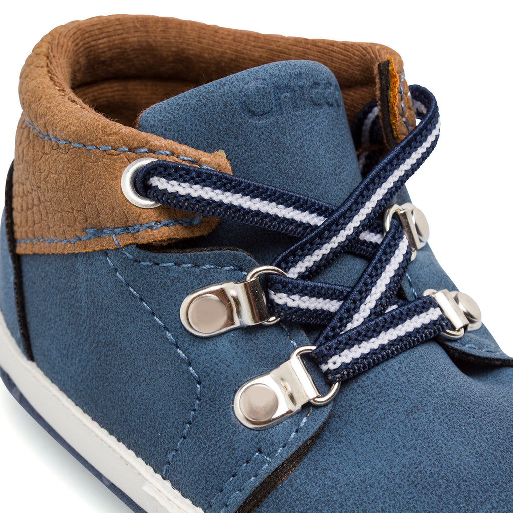 Scarpe Primi Passi da bambino Chicco blu con lacci elastici