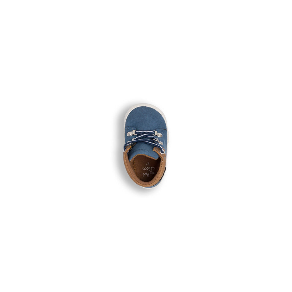 Scarpe Primi Passi da bambino Chicco blu con lacci elastici
