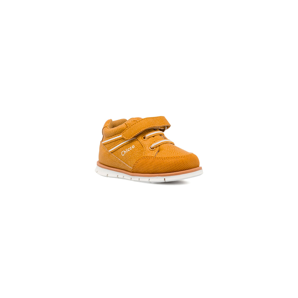 Scarpe Primi passi da bambino Chicco ocra con chiusura a strappo