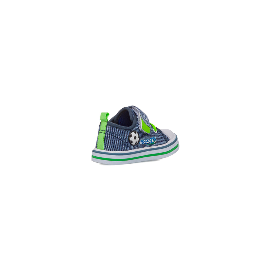 Scarpe Primi passi blu da Bambino con chiusura a strappo Birilli&Monelli