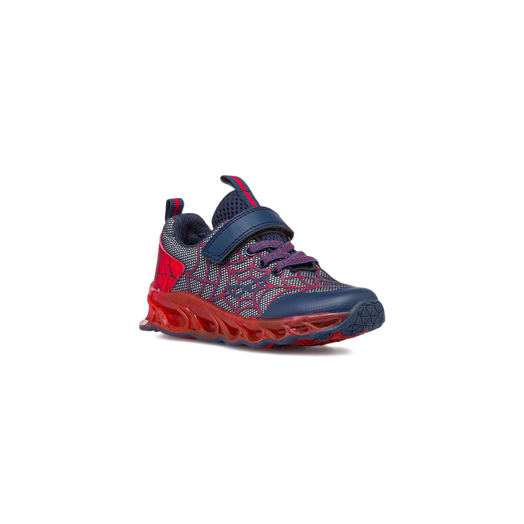 Sneakers bambino blu navyv e rosso con luci nella suola Birilli&Monelli