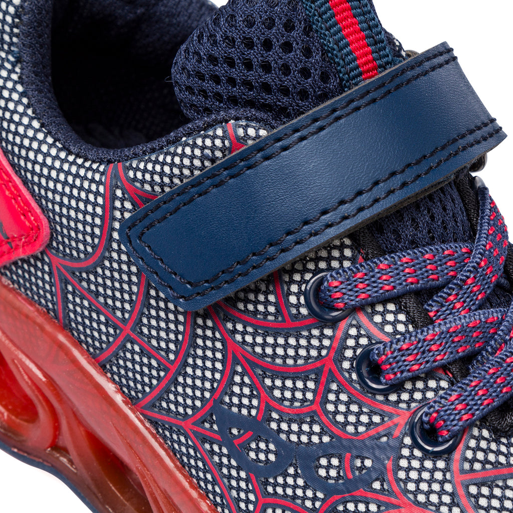 Sneakers bambino blu navyv e rosso con luci nella suola Birilli&Monelli
