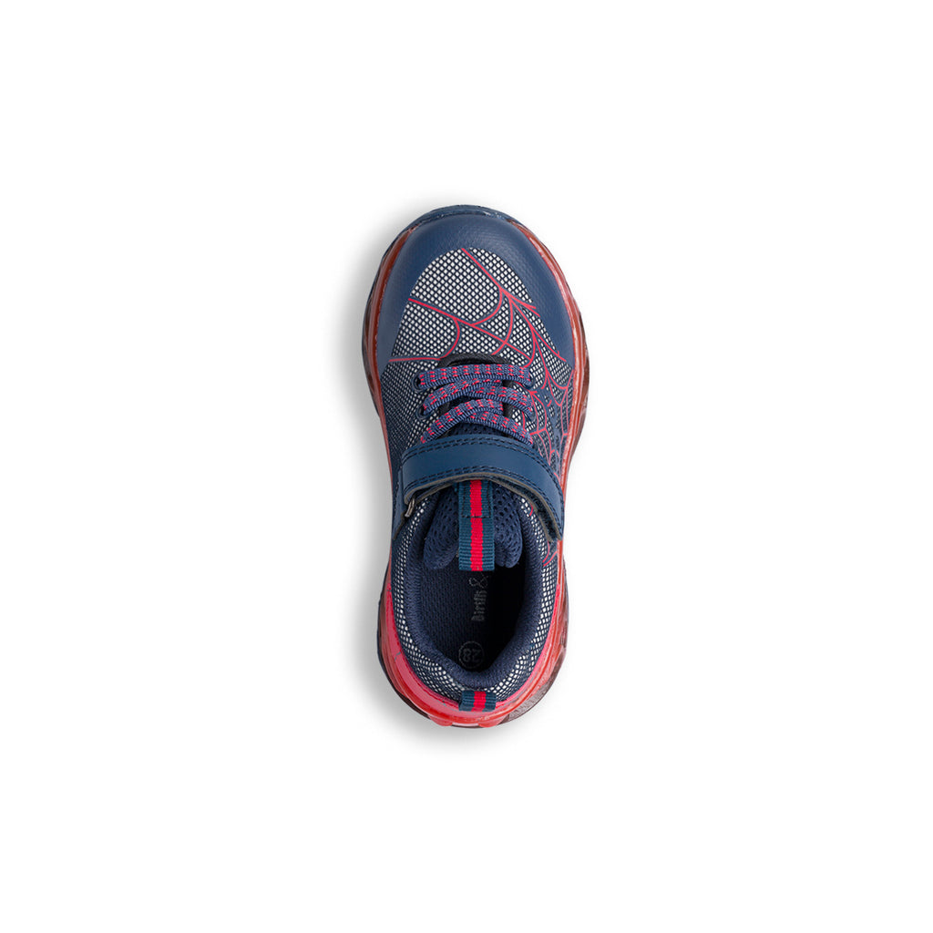 Sneakers bambino blu navyv e rosso con luci nella suola Birilli&Monelli