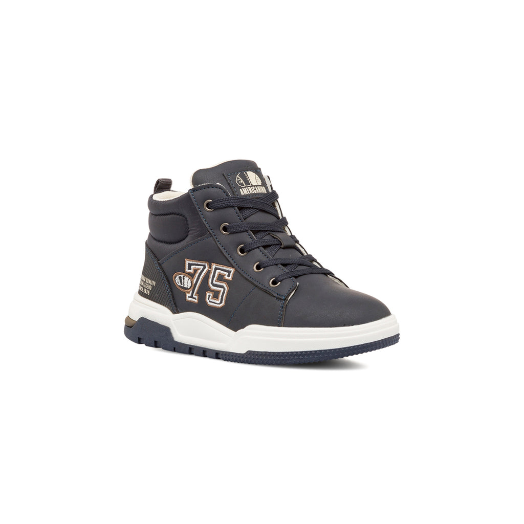 Sneakers da bambino blu navy con logo Americanino