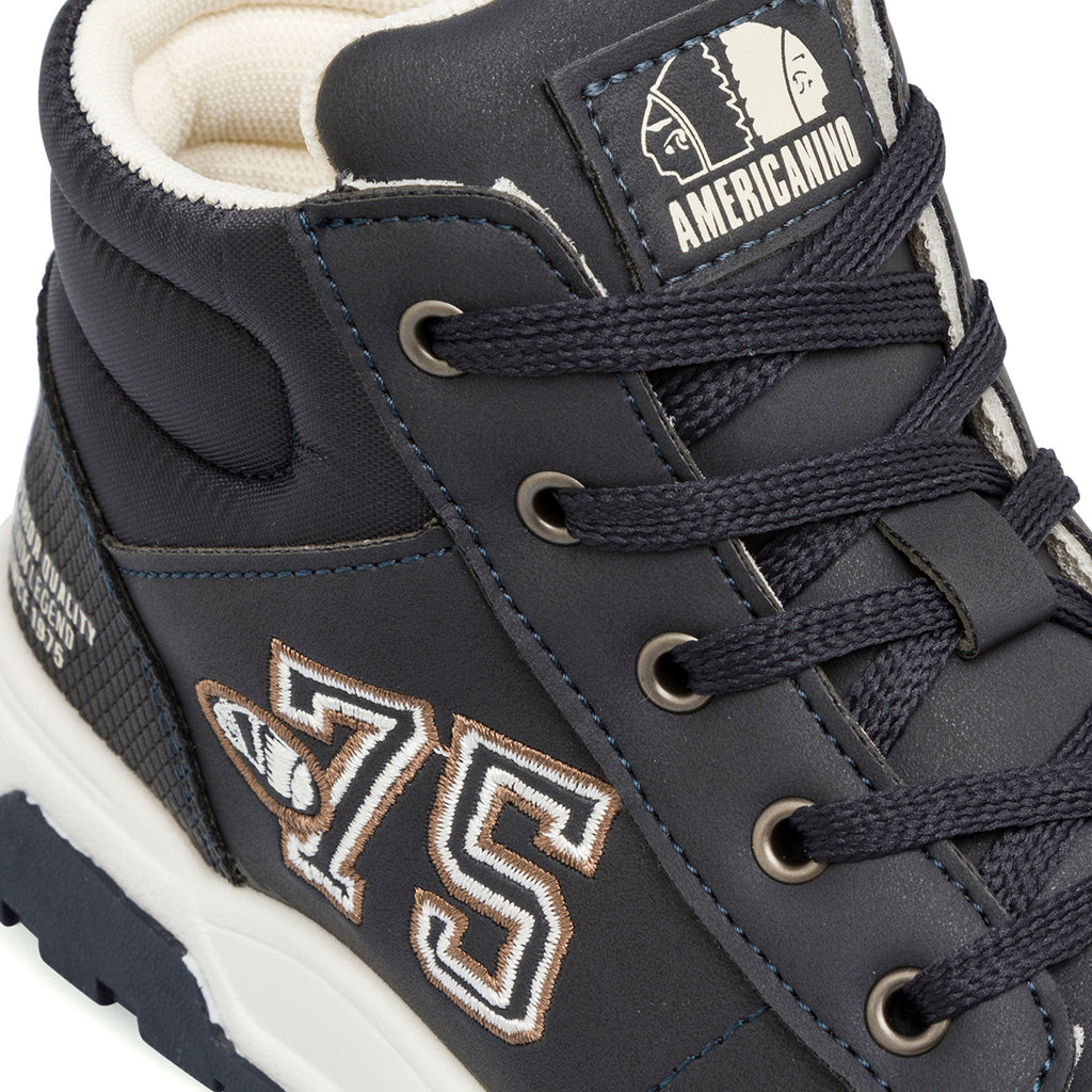 Sneakers da bambino blu navy con logo Americanino