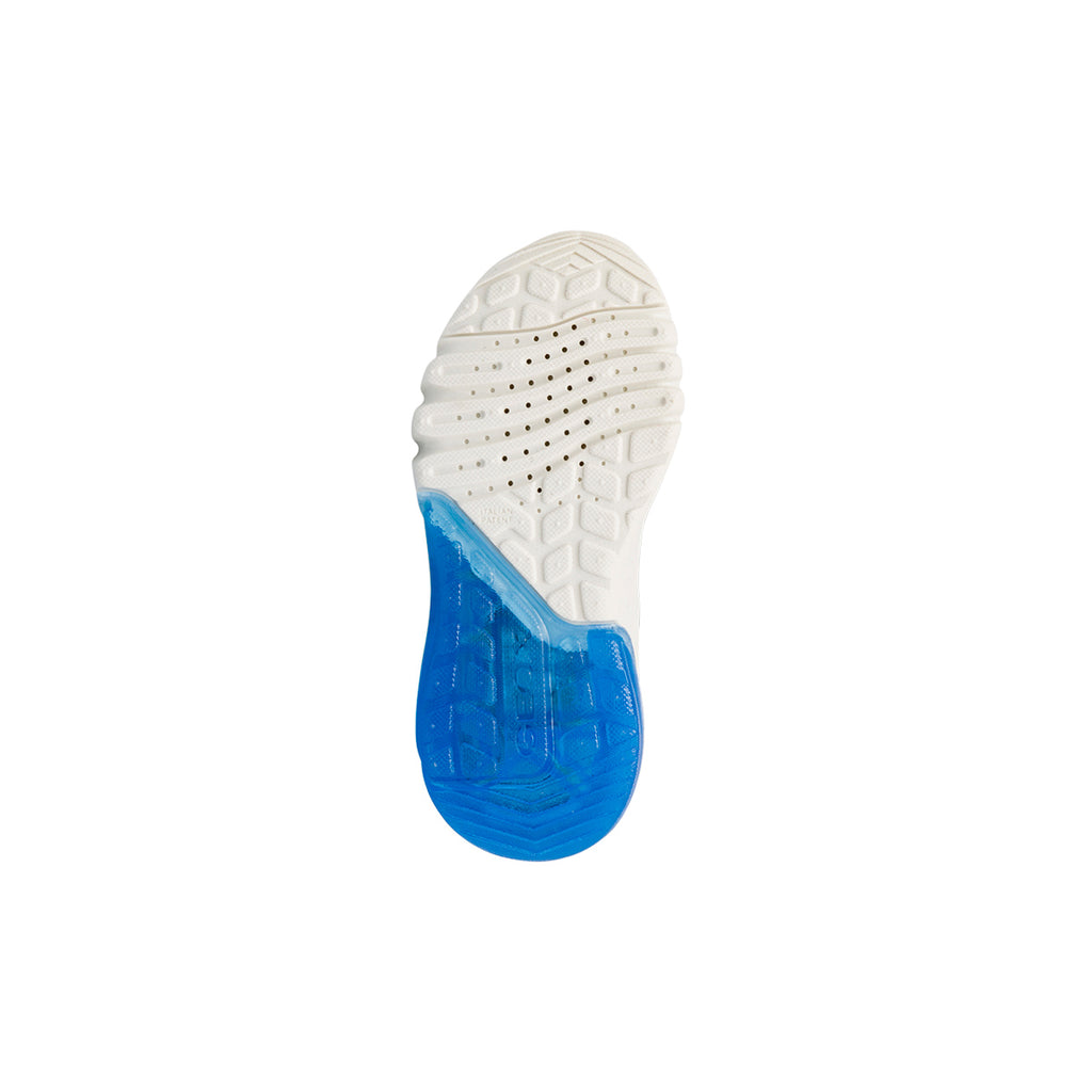 Sneakers da bambino blu e rosse con luci nella suola Geox Super Mario