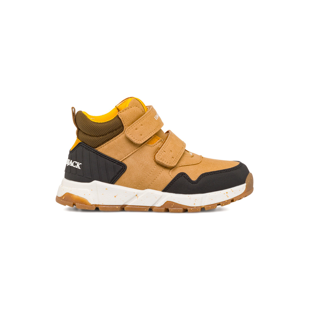 Sneakers da bambino ocra con logo Lumberjack