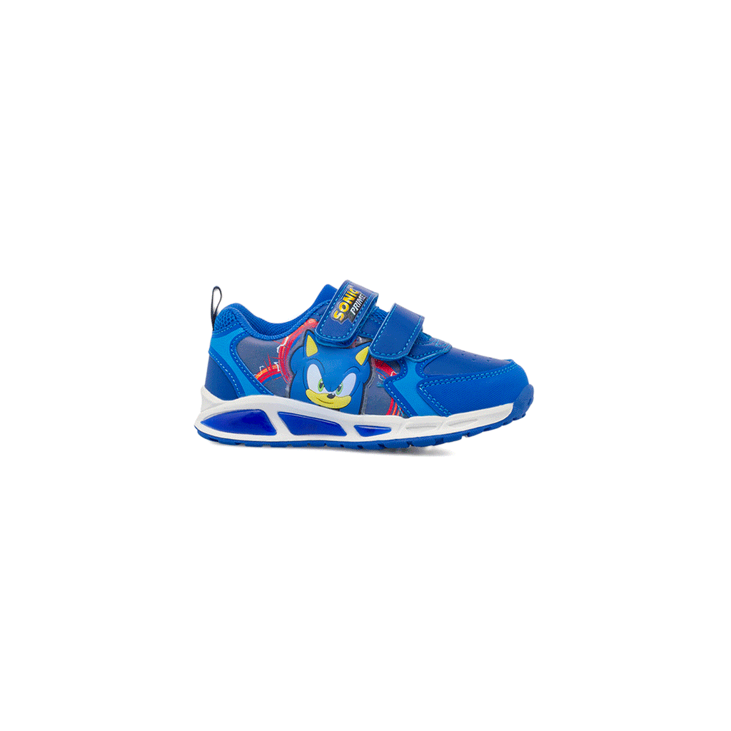 Sneakers blu da Bambino con Luci nella suola Sonic