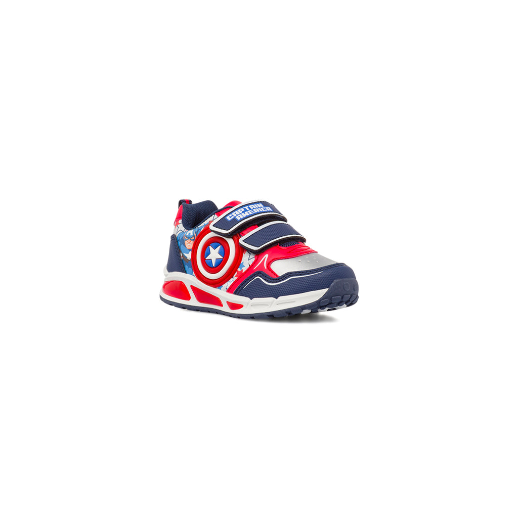 Sneakers bianche da Bambino Avengers con Capitan America e Luci