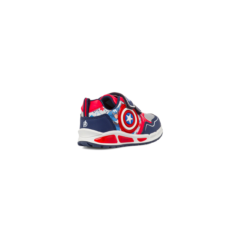 Sneakers bianche da Bambino Avengers con Capitan America e Luci