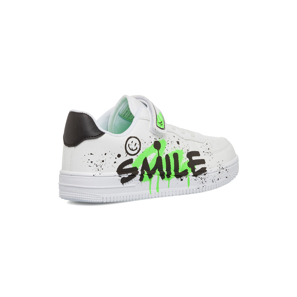 Sneakers bianche da ragazzo con stampa laterale Space Boy