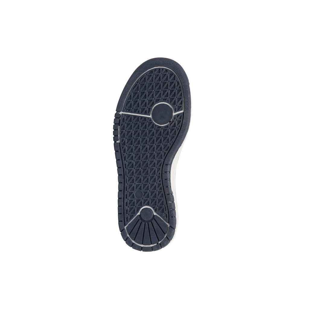 Sneakers alte da ragazzo grigie e blu con logo Carrera Jeans