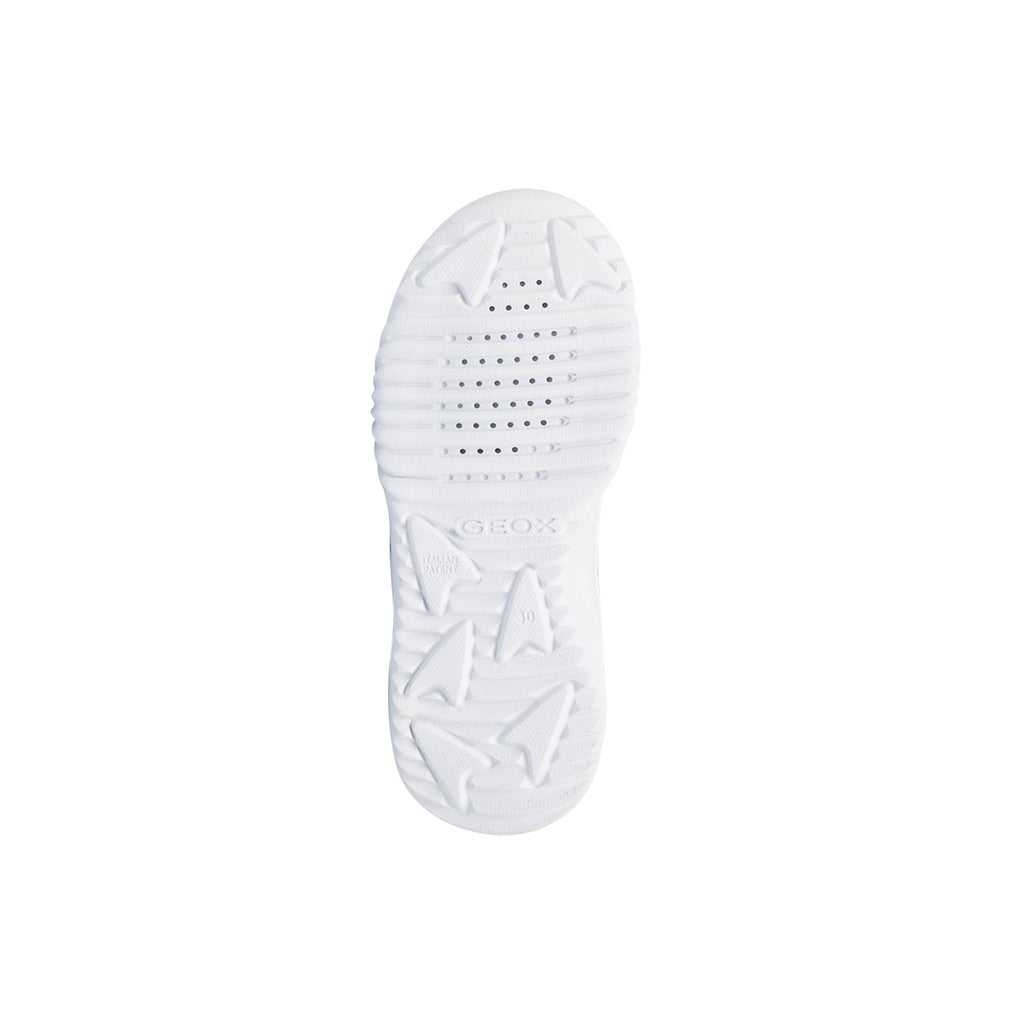 Sneakers traspiranti da bambino Geox nere e blu con luci nella suola