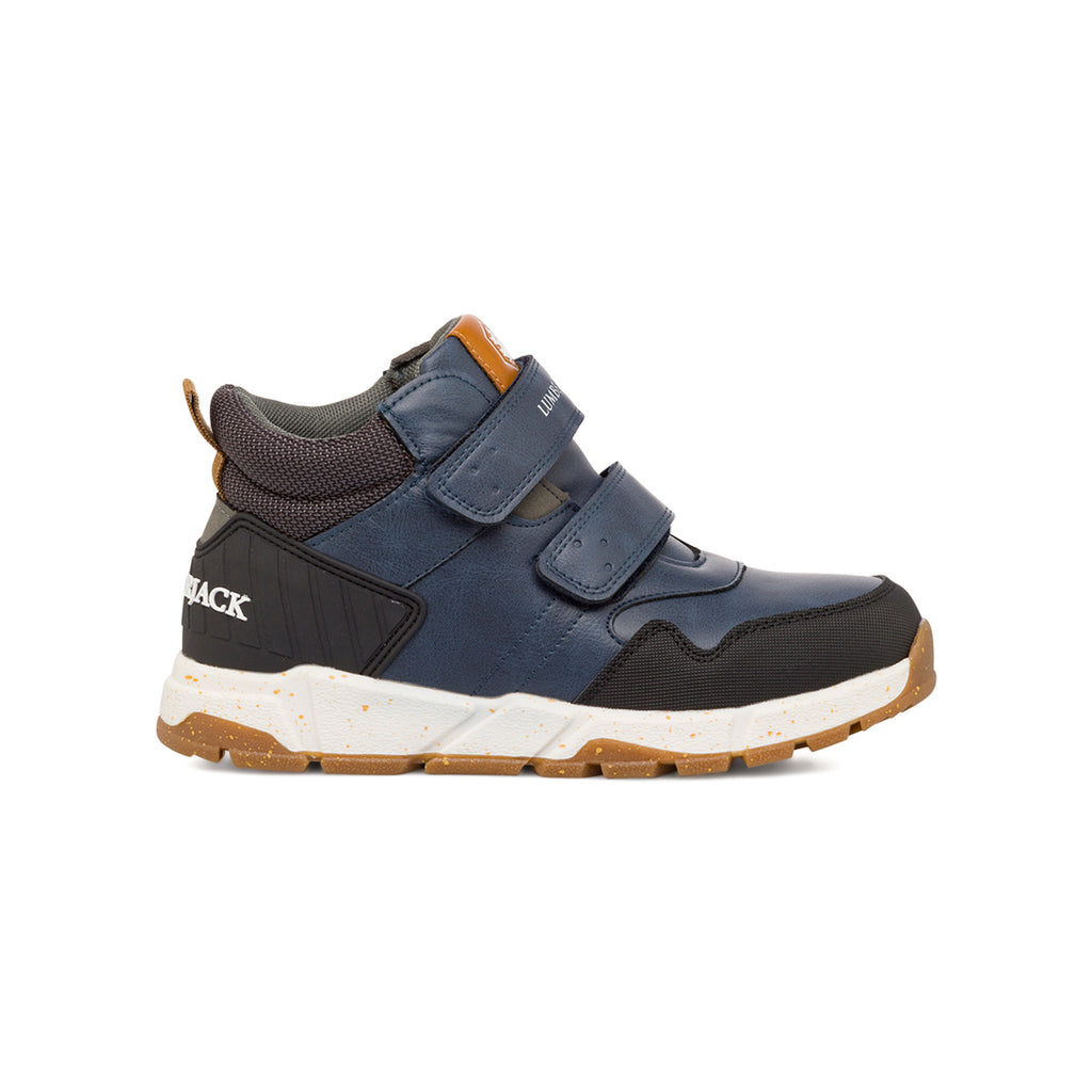 Sneakers da ragazzo blu navy con logo Lumberjack