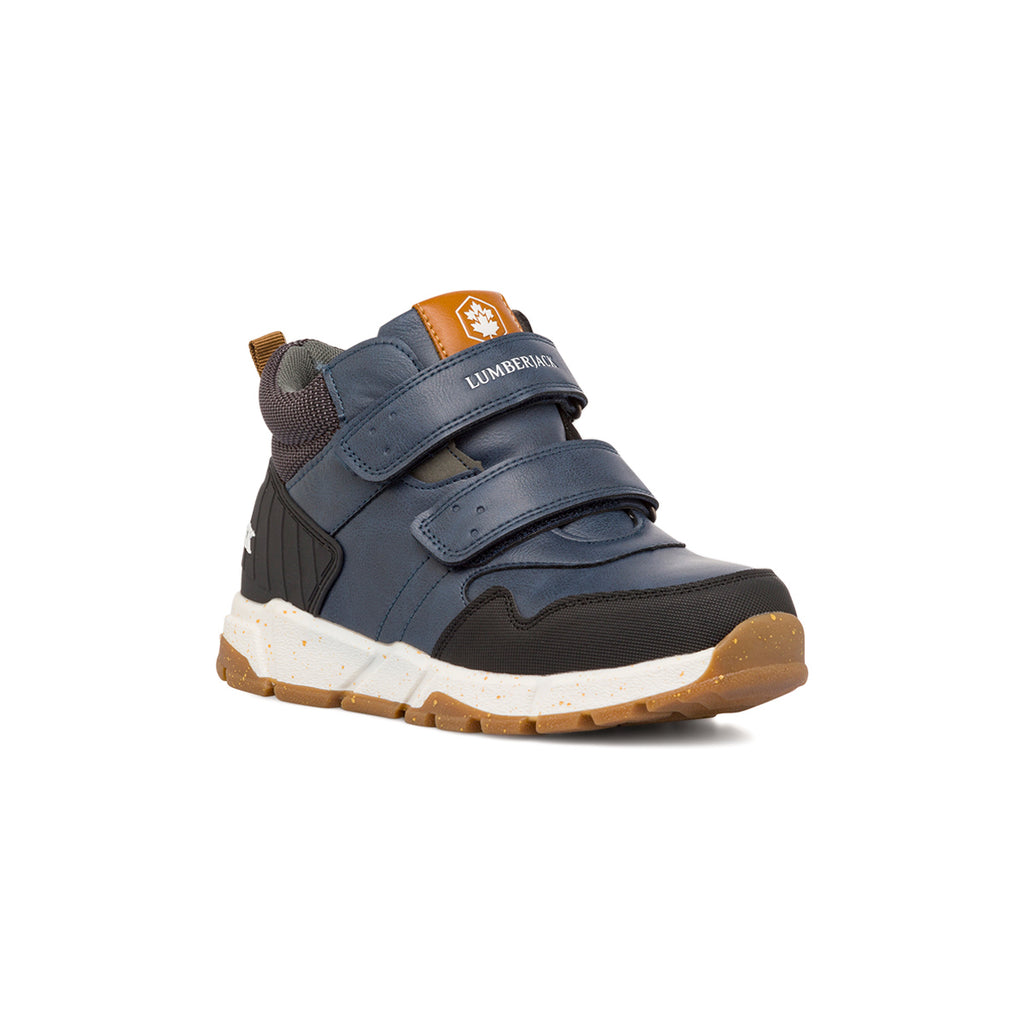 Sneakers da ragazzo blu navy con logo Lumberjack