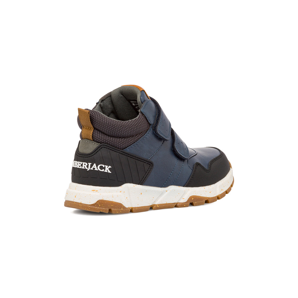 Sneakers da ragazzo blu navy con logo Lumberjack