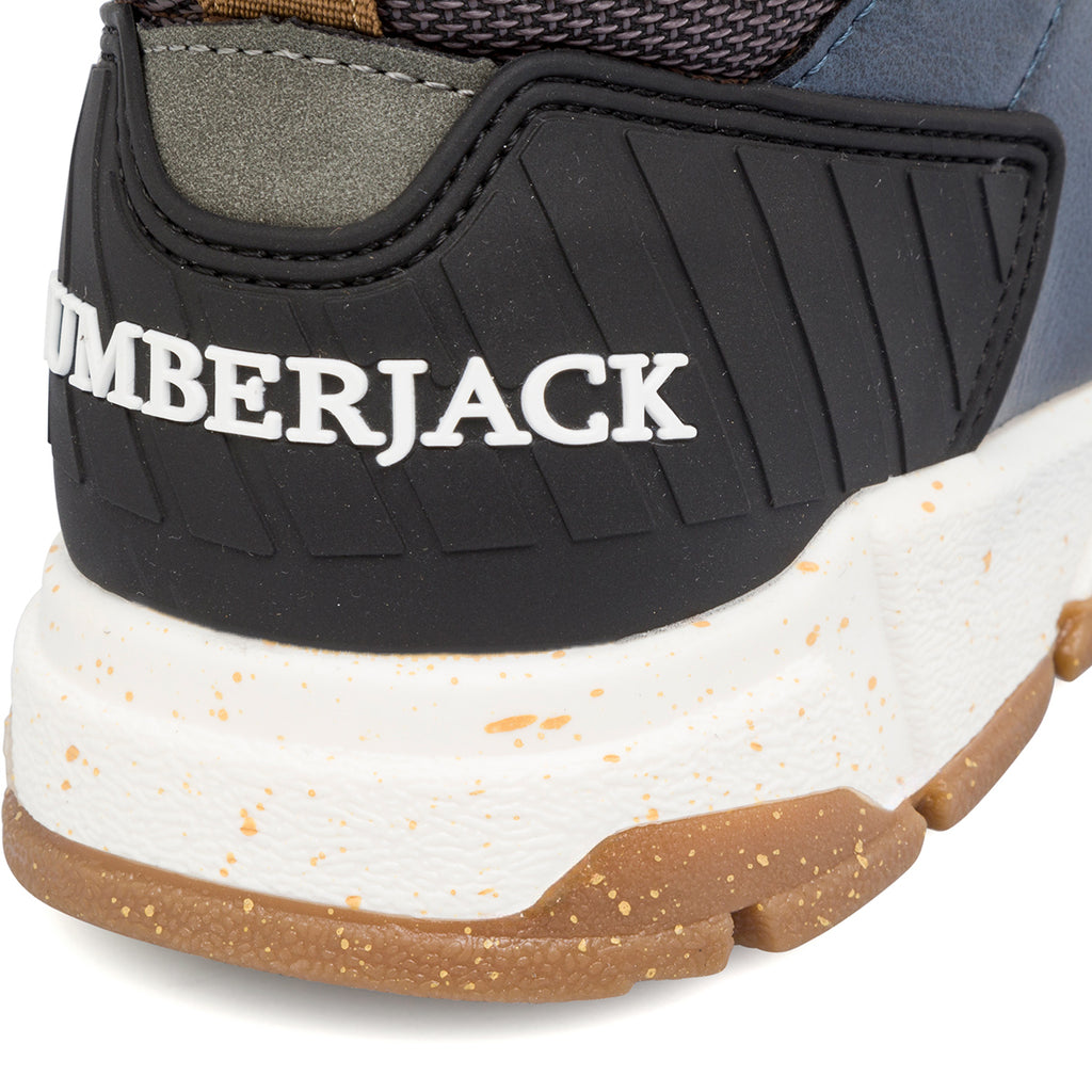Sneakers da ragazzo blu navy con logo Lumberjack