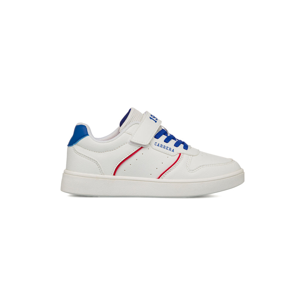 Sneakers da Bambino e Ragazzo Bianche con dettagli a contrasto Carrera