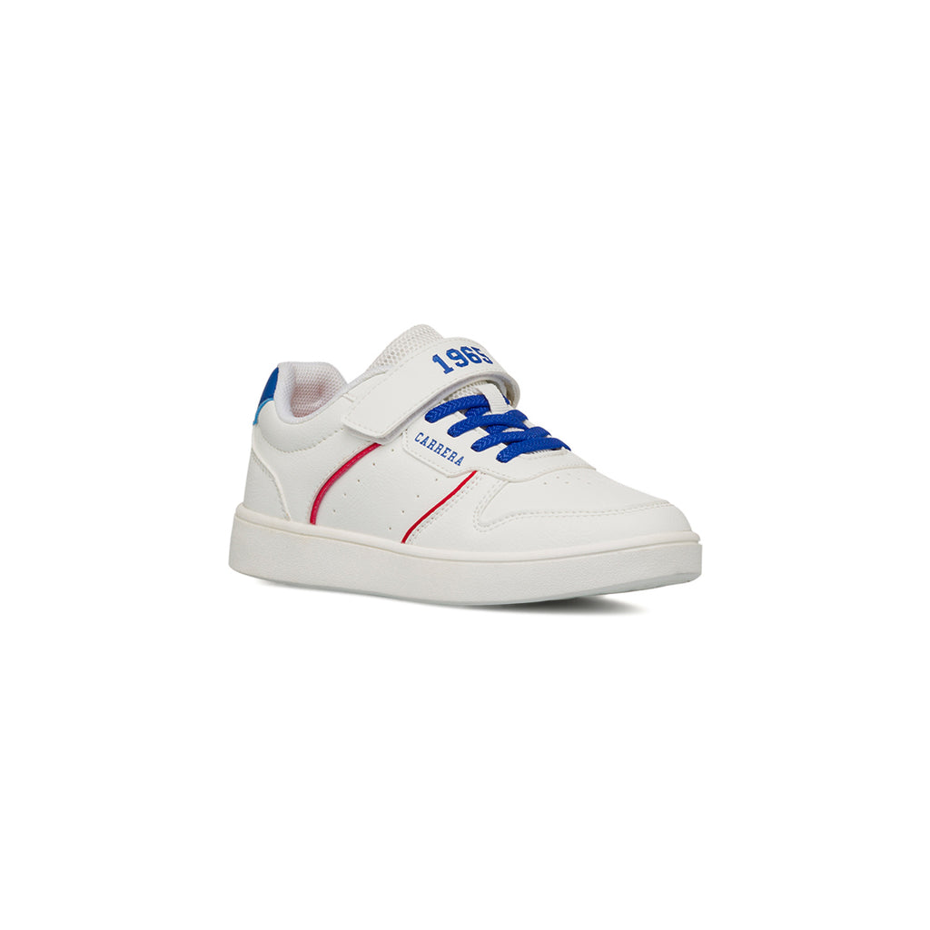 Sneakers da Bambino e Ragazzo Bianche con dettagli a contrasto Carrera