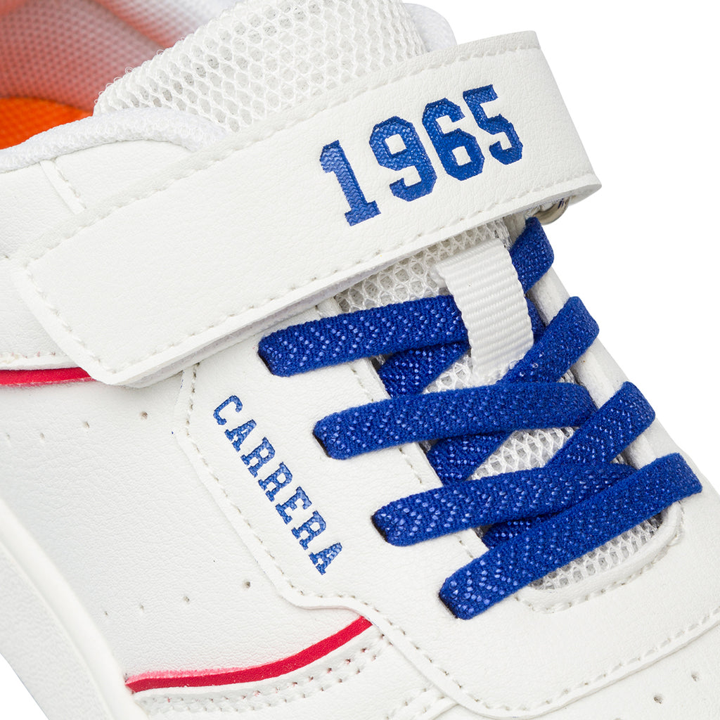 Sneakers da Bambino e Ragazzo Bianche con dettagli a contrasto Carrera