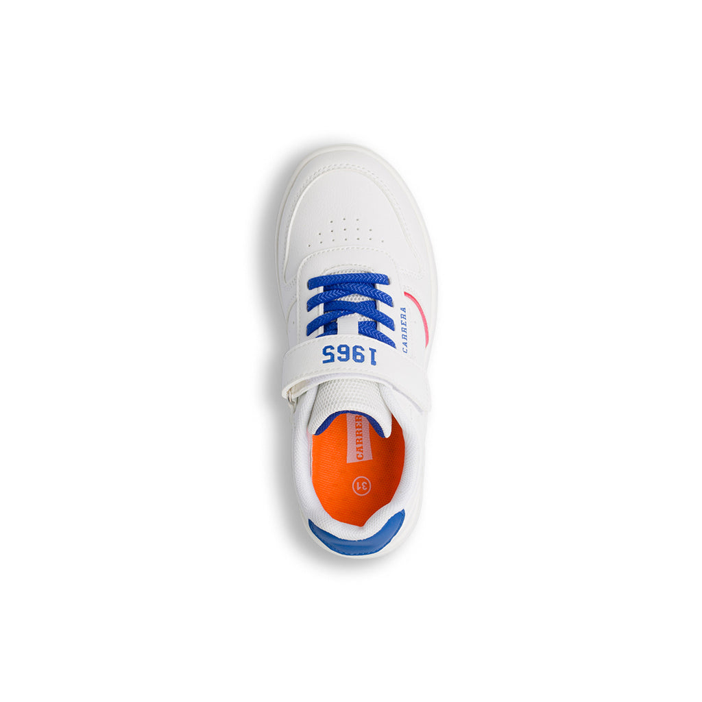 Sneakers da Bambino e Ragazzo Bianche con dettagli a contrasto Carrera