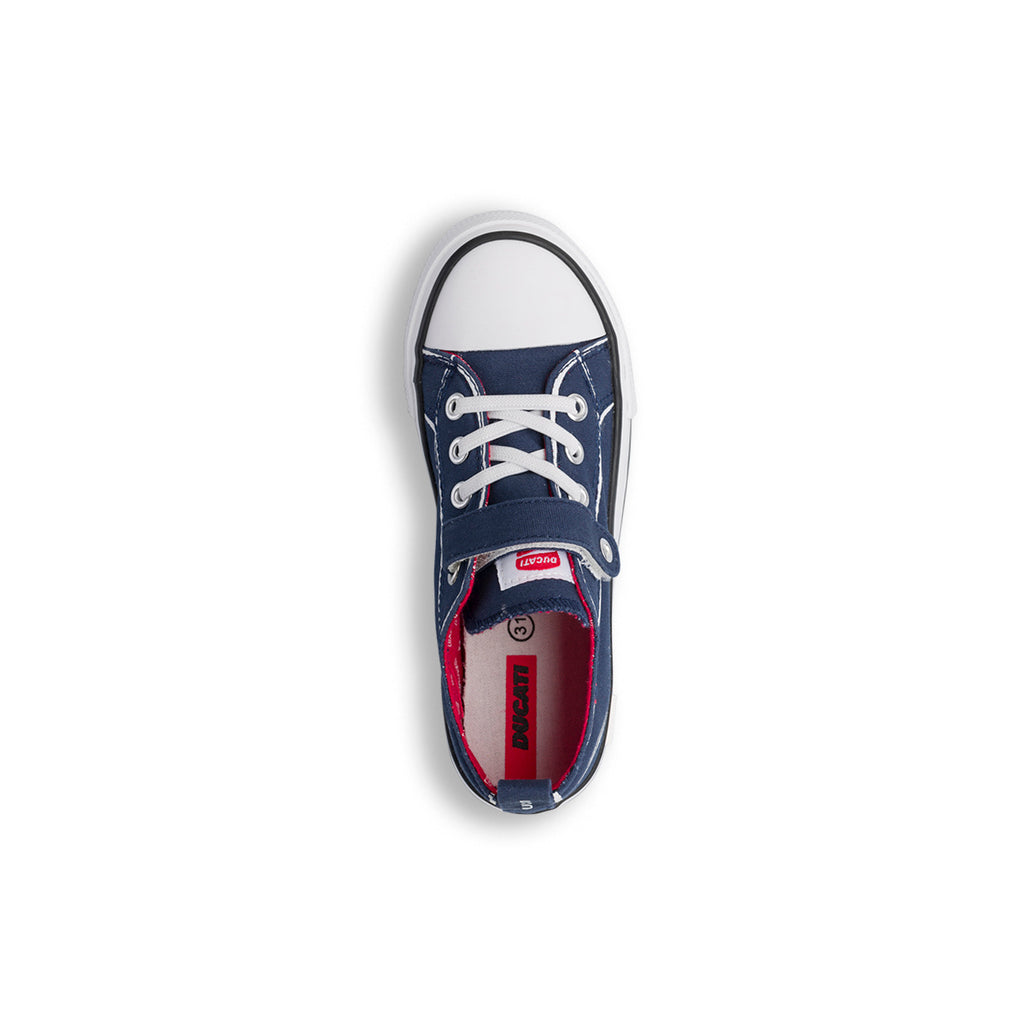 Sneakers blu con strappo in velcro da Bambino Ducati
