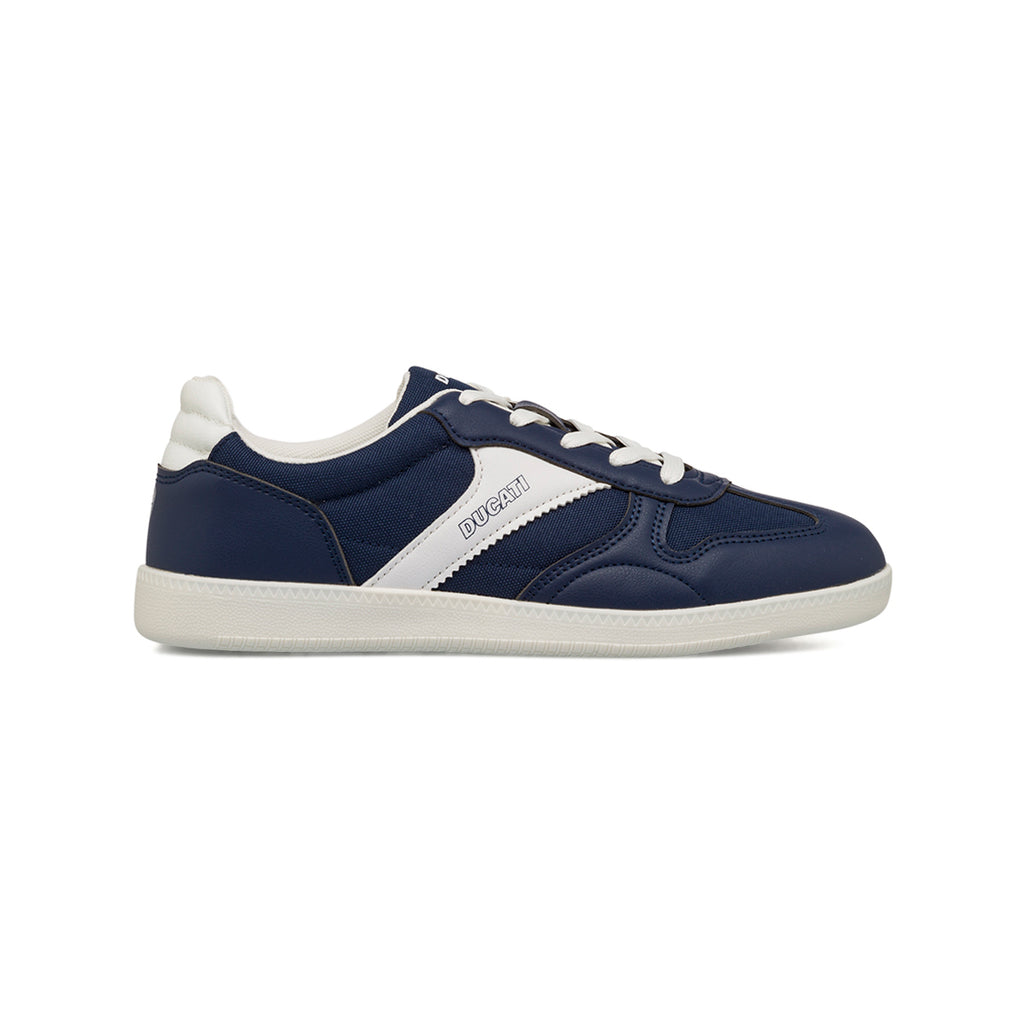 Sneakers blu da Ragazzo con dettaglio bianco laterale e logo Ducati