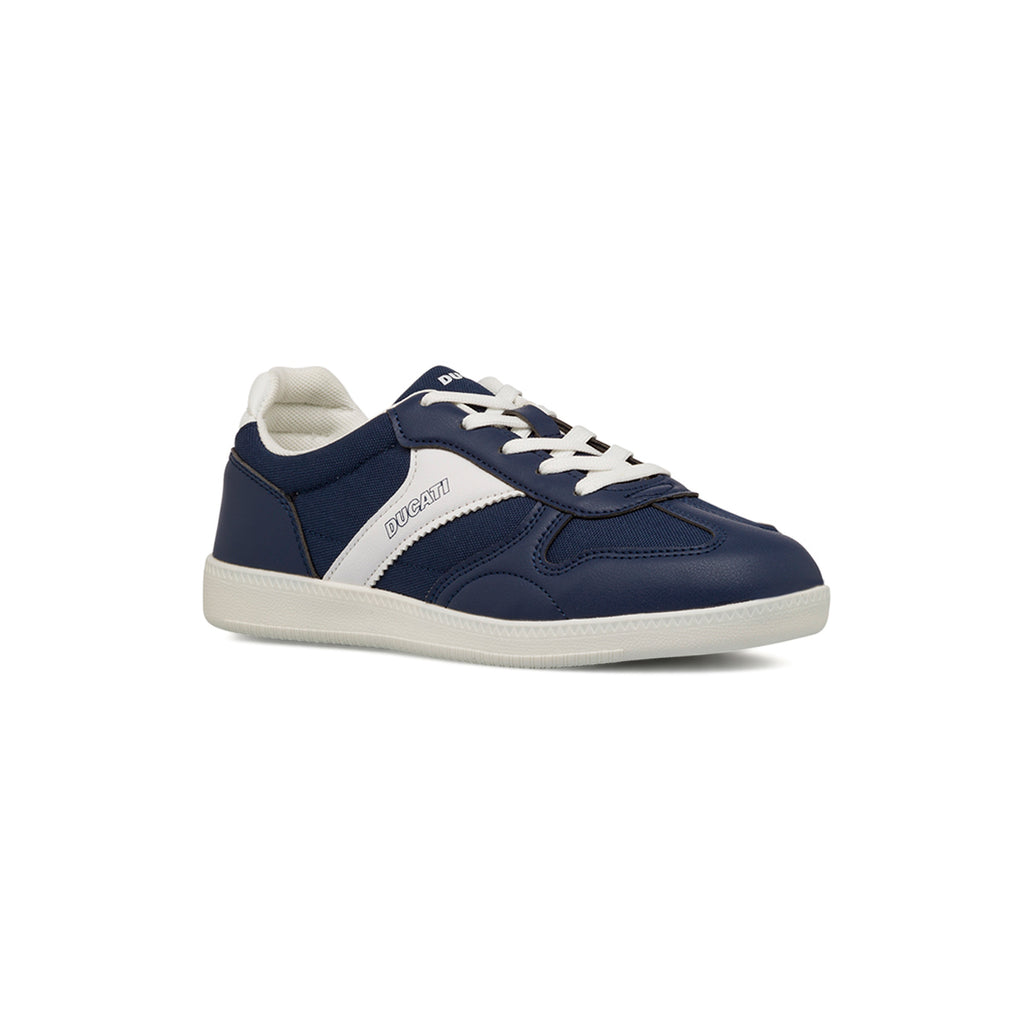 Sneakers blu da Ragazzo con dettaglio bianco laterale e logo Ducati