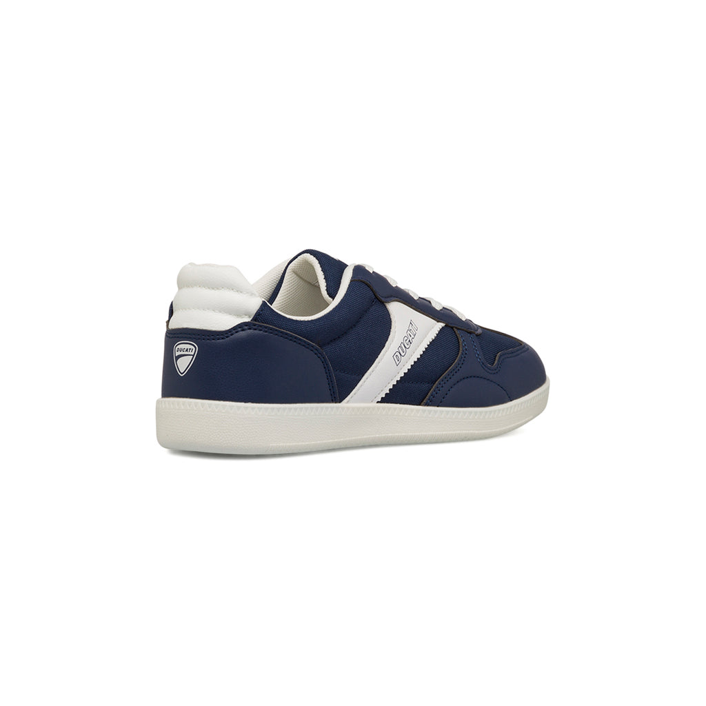 Sneakers blu da Ragazzo con dettaglio bianco laterale e logo Ducati