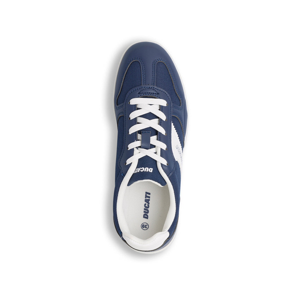Sneakers blu da Ragazzo con dettaglio bianco laterale e logo Ducati