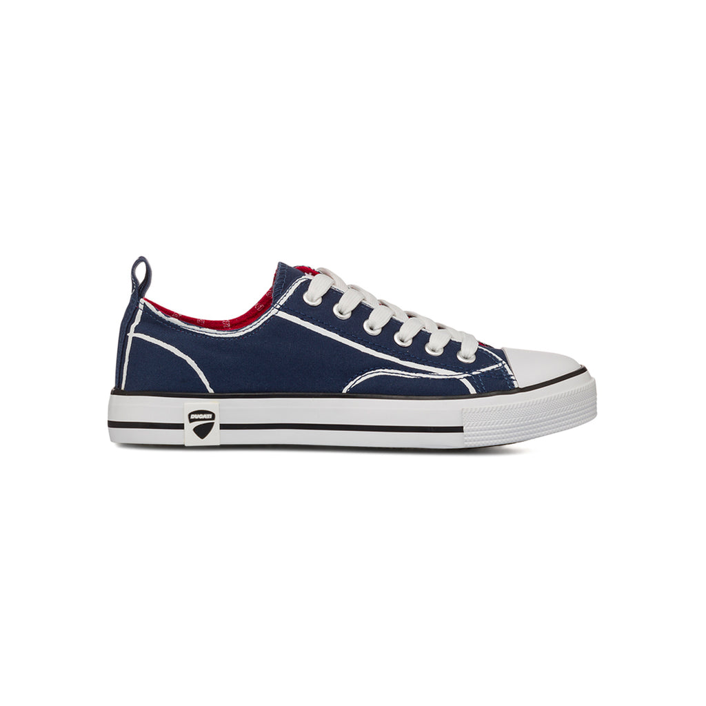 Sneakers blu con dettagli bianchi da Ragazzo Ducati