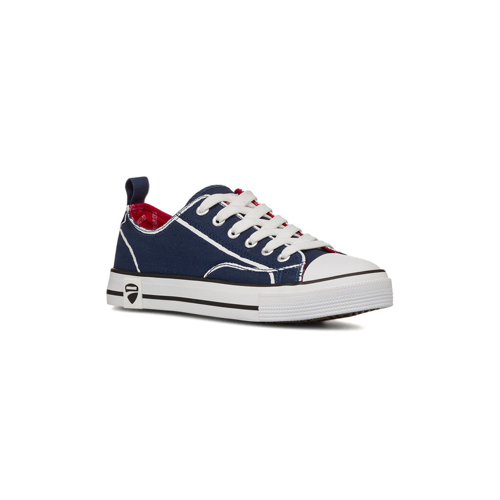 Sneakers blu con dettagli bianchi da Ragazzo Ducati