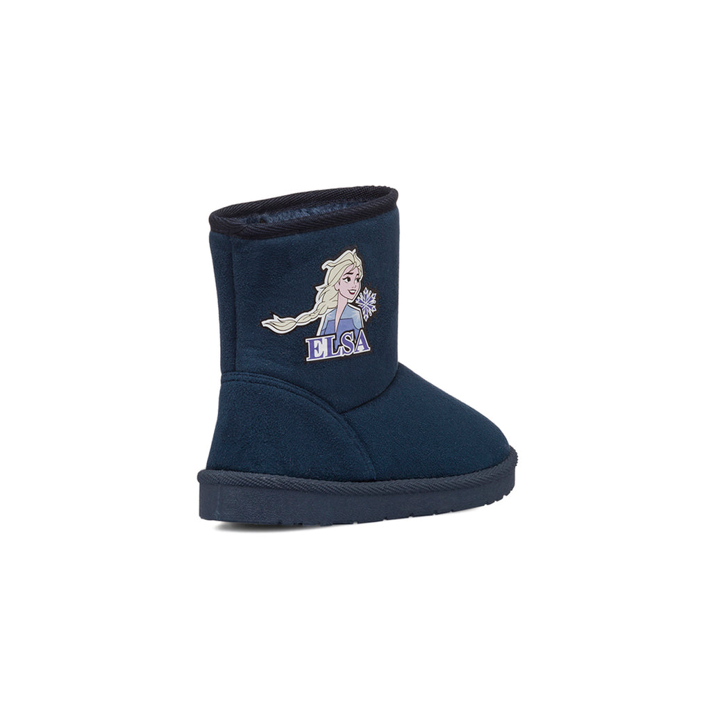 Stivaletti imbottiti da bambina blu effetto scamosciato Frozen