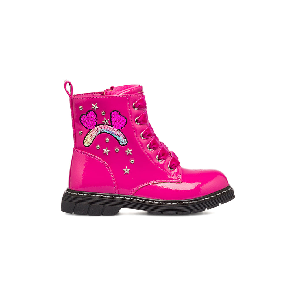 Anfibio fucsia da bambina in vernice Le Scarpe di Alice