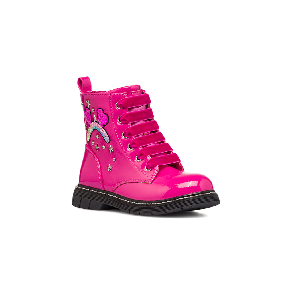 Anfibio fucsia da bambina in vernice Le Scarpe di Alice