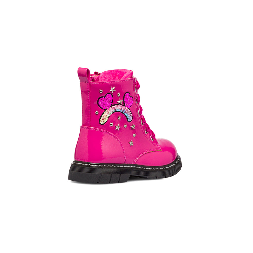 Anfibio fucsia da bambina in vernice Le Scarpe di Alice